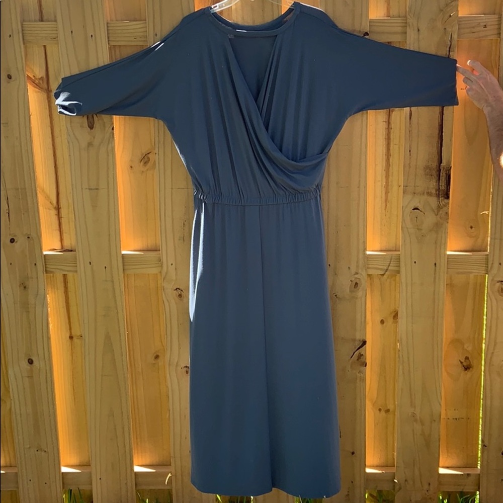 Soft Surroundings Double slit dolman  maxi dress